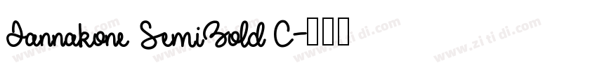 Tannakone SemiBold C字体转换